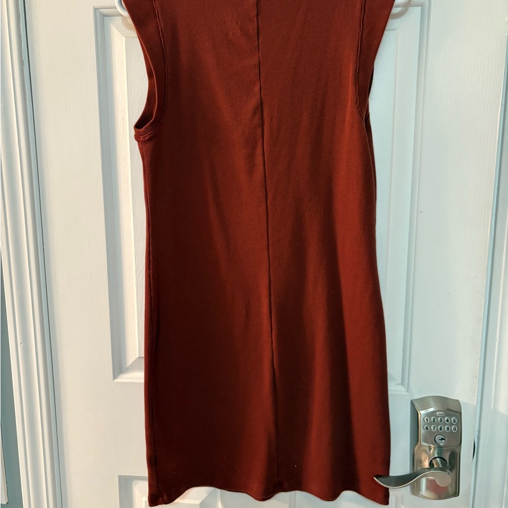 A New Day Red Sheath Mini Dress Crew Neck Sleeveless
